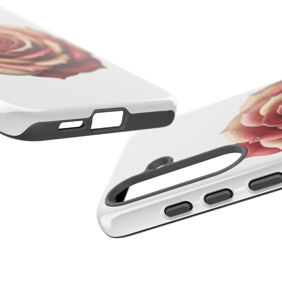 Rose Waterdrop Tough Phone Case — Protective Floral iPhone Cover