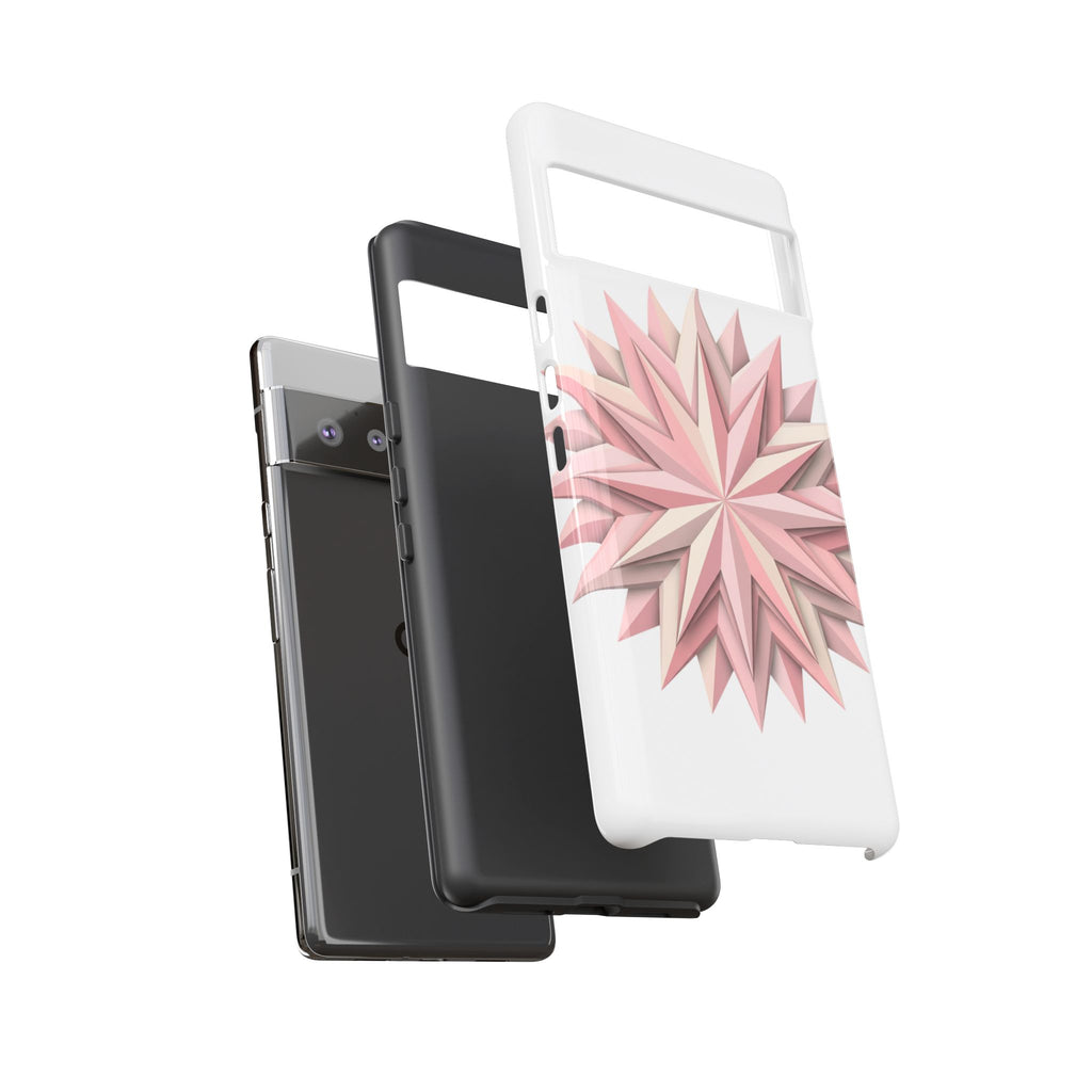 Pink Geometric Star Phone Case — Tough Protective iPhone Cover