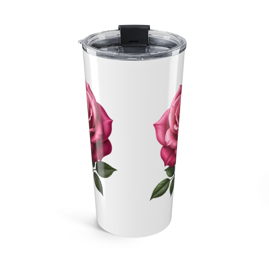 Pink Rose White Tumbler 20oz