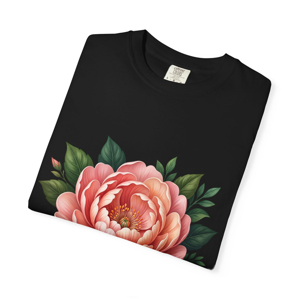 Peony Bloom T-Shirt — Vintage Floral Graphic Tee