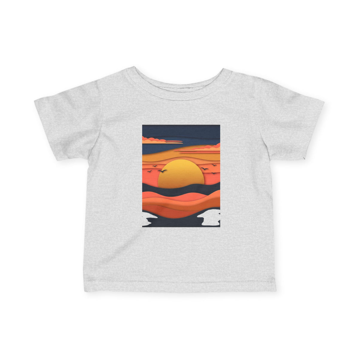 Infant Tee — Retro Sunset Graphic Baby Shirt