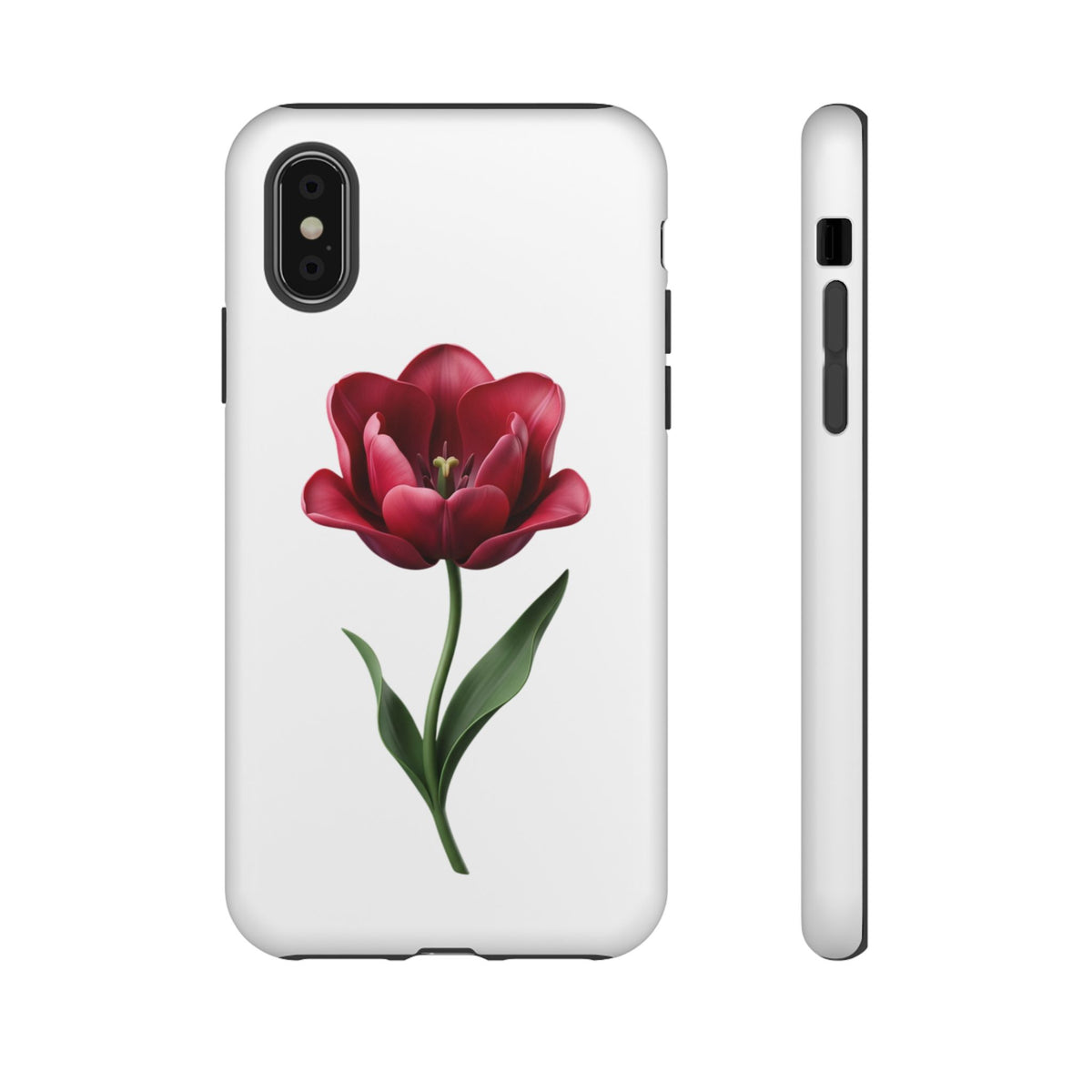 Tulip Floral Tough Phone Case – Protective Blossom iPhone Cover