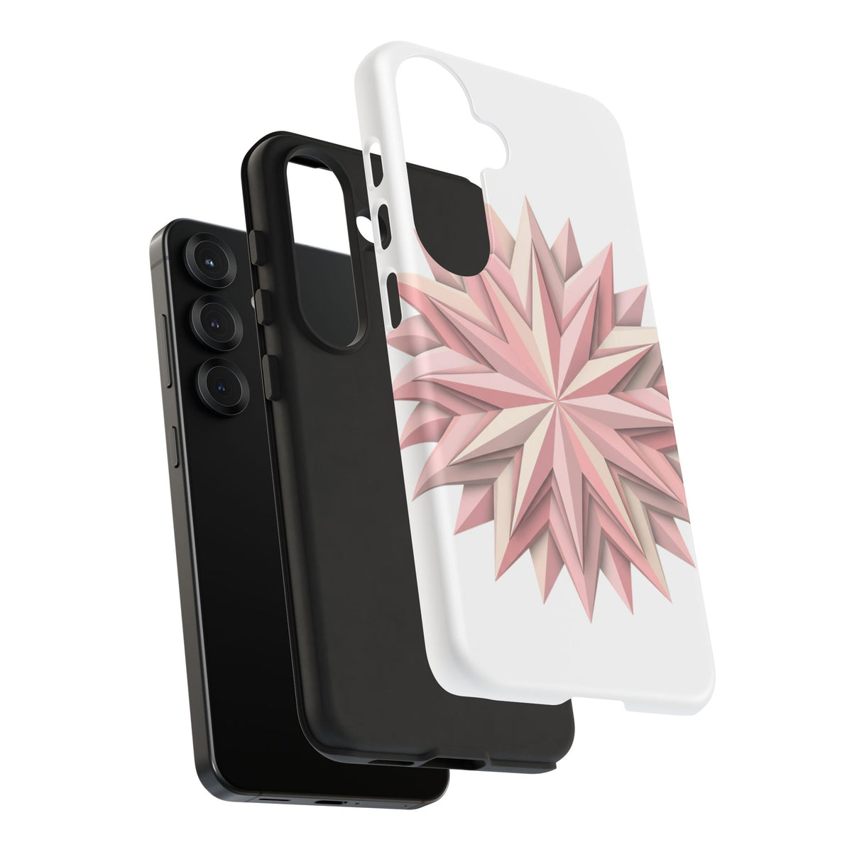 Pink Geometric Star Phone Case — Tough Protective iPhone Cover