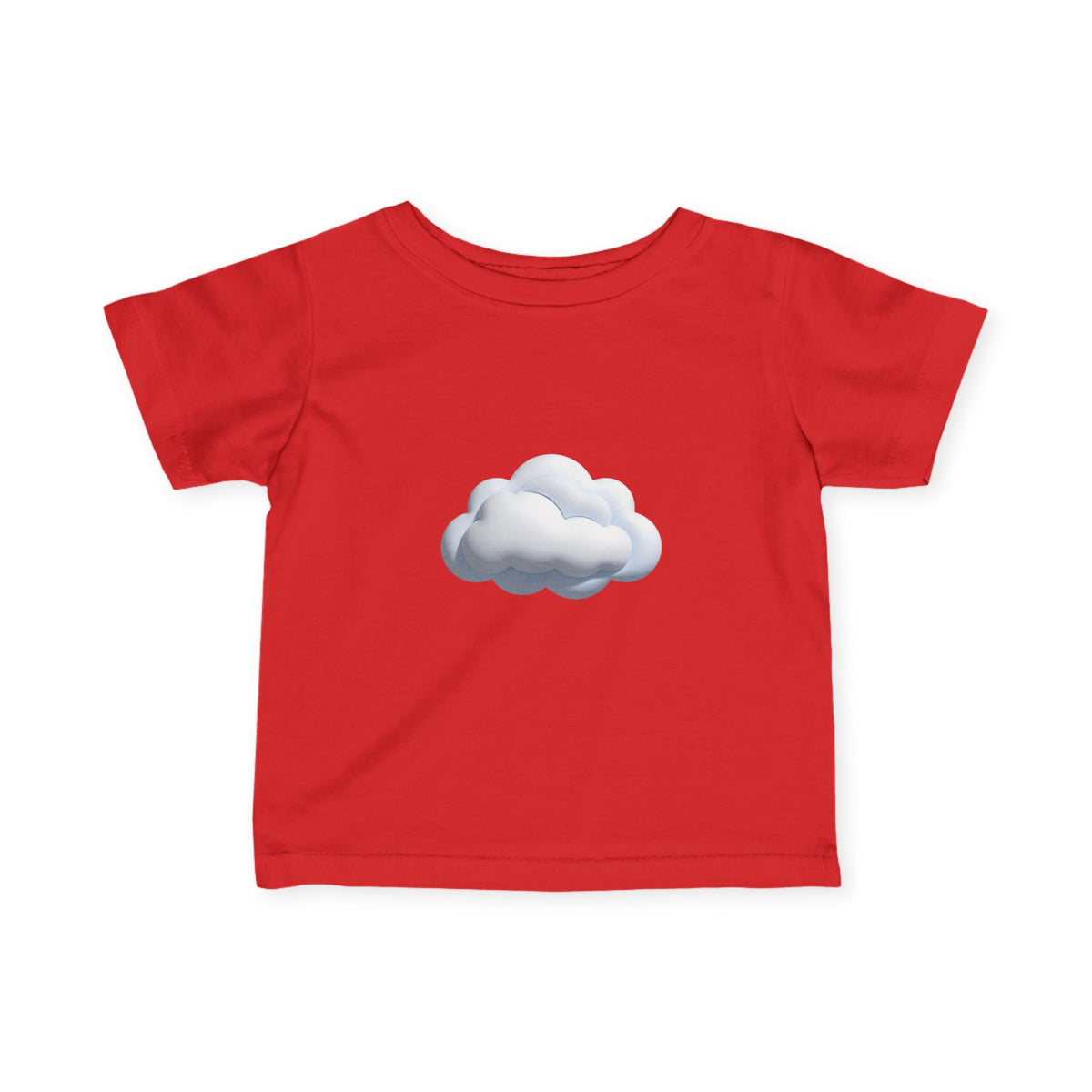 Baby Tee with Soft Cloud Graphic — Infant Cloud Print Shirt