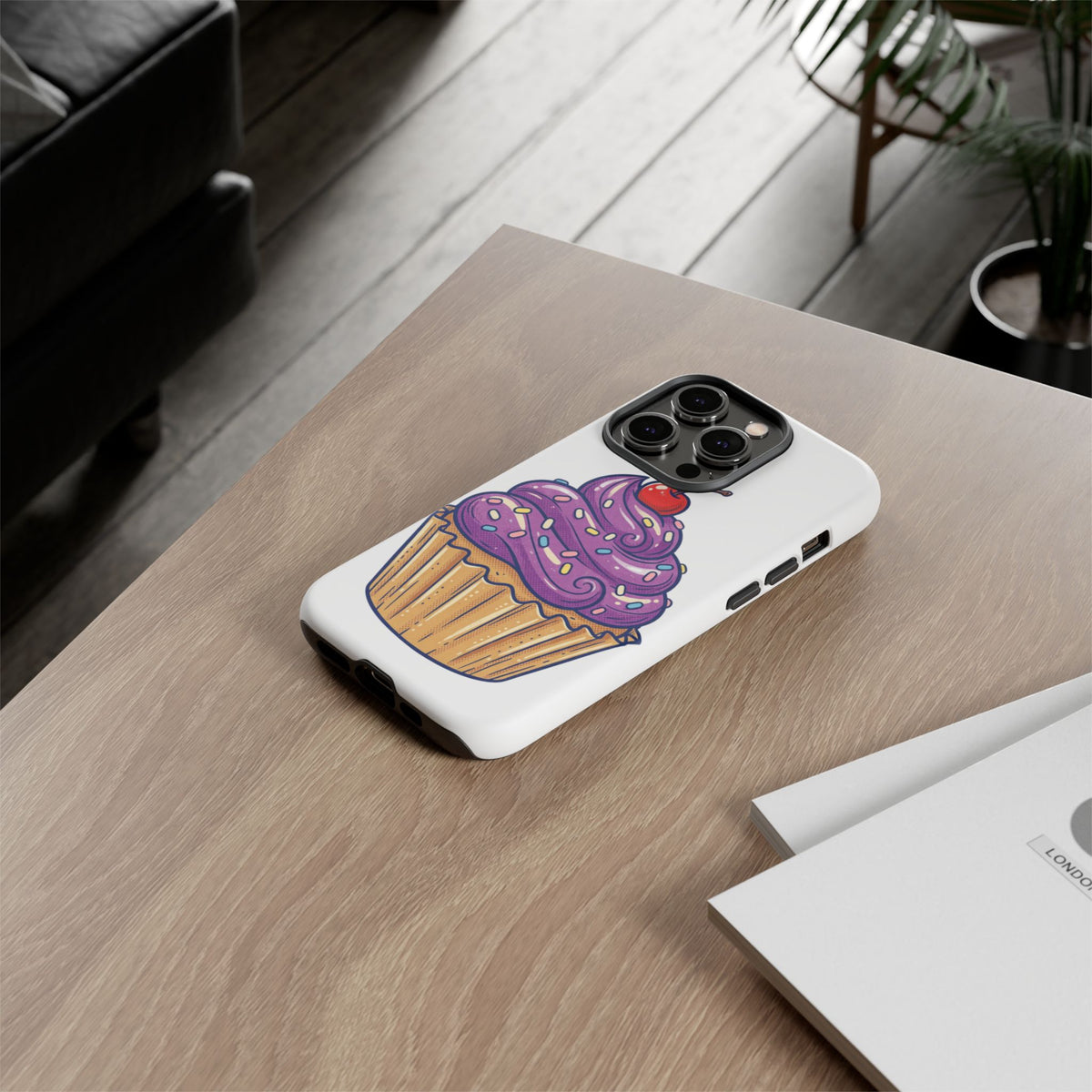 Purple Cupcake Tough Phone Cases