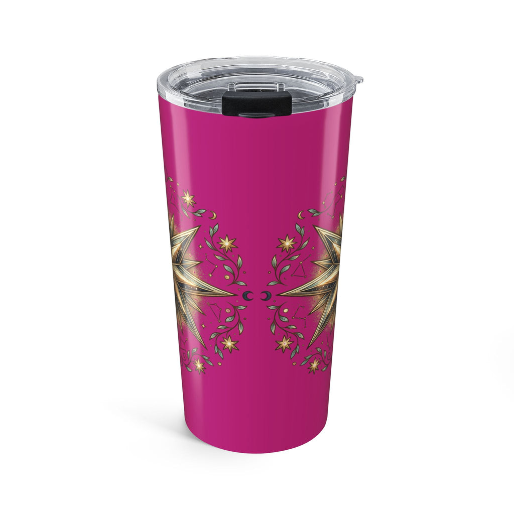 Star Print Magenta Insulated Tumbler 20oz