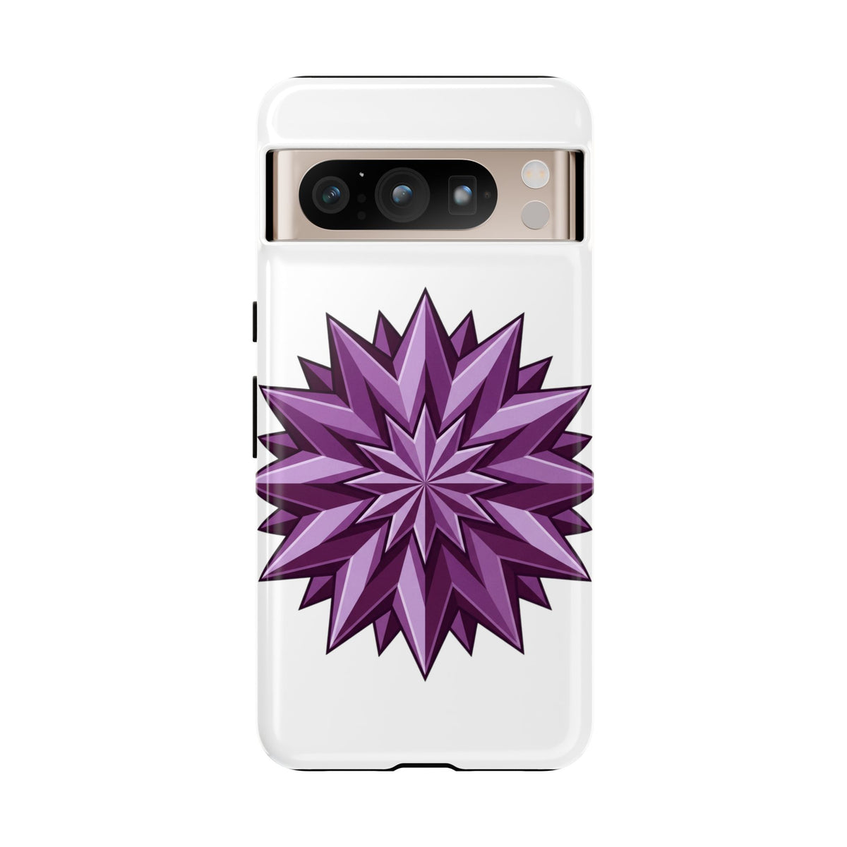 Purple Geometric Star Phone Case