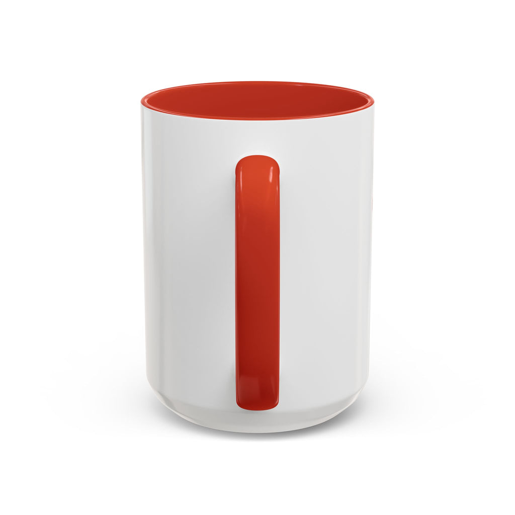 Red Tulip Accent Coffee Mug – Floral 11/15oz Ceramic Mug