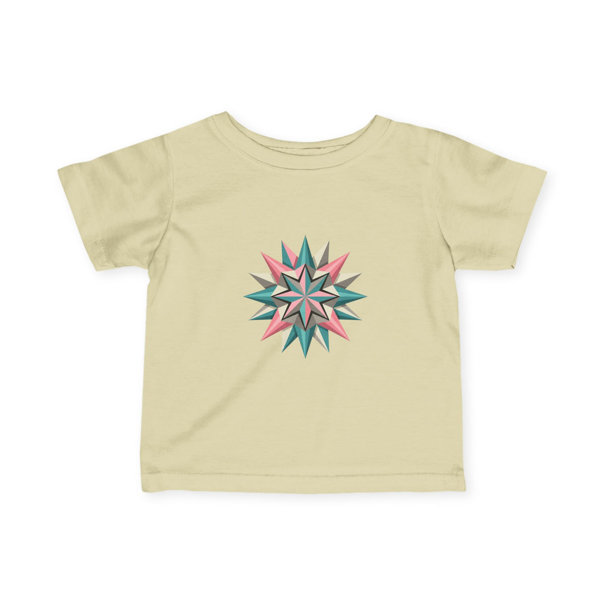 Infant Tee with Pastel Starburst Quilt Design