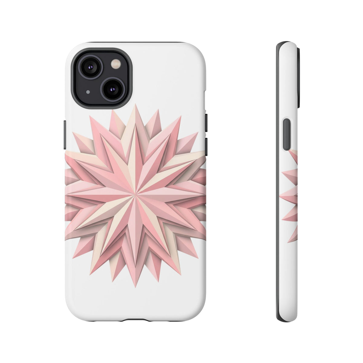 Pink Geometric Star Phone Case — Tough Protective iPhone Cover