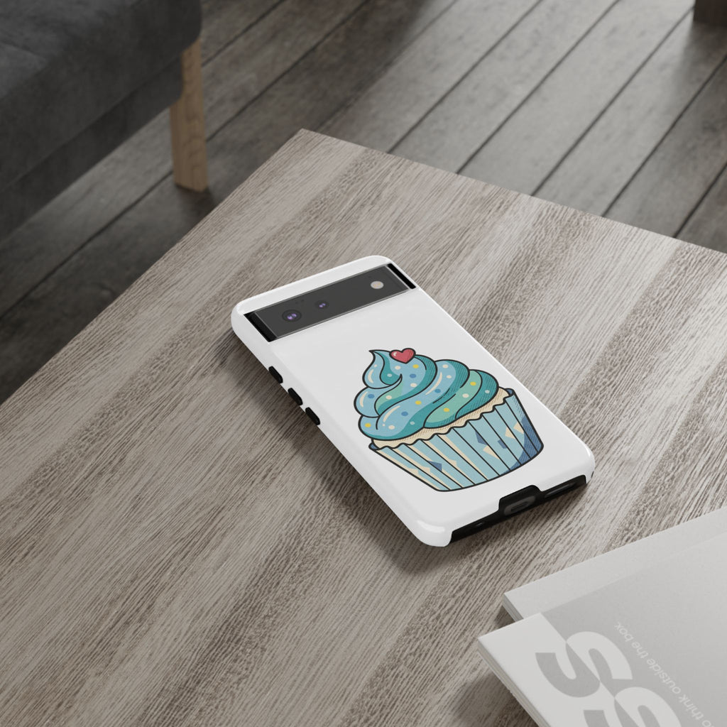 Blue Cupcake Tough Phone Cases
