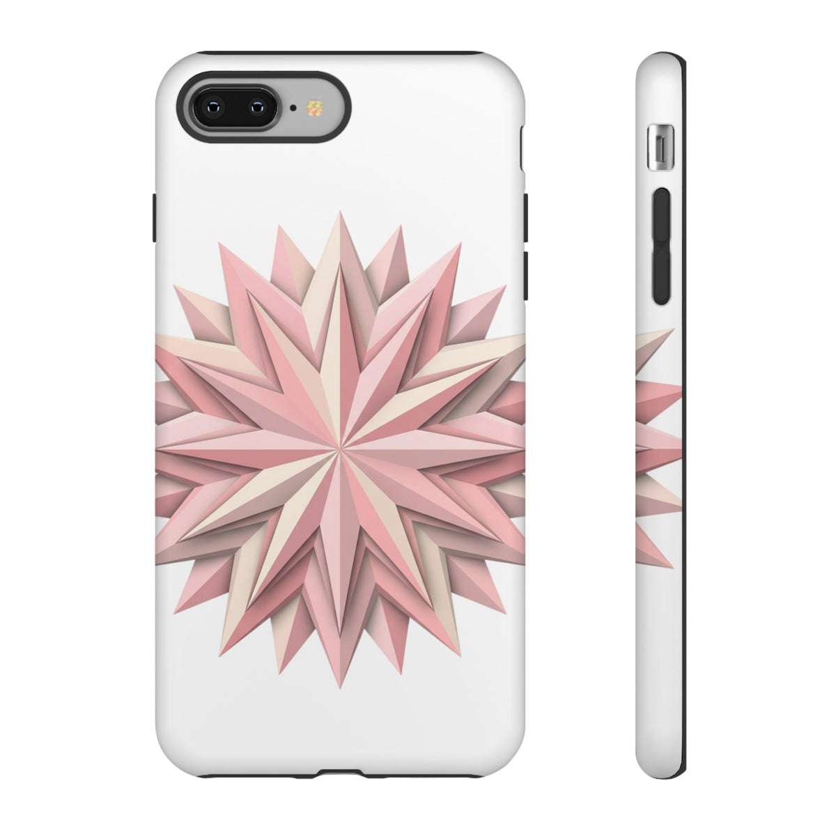 Pink Geometric Star Phone Case — Tough Protective iPhone Cover