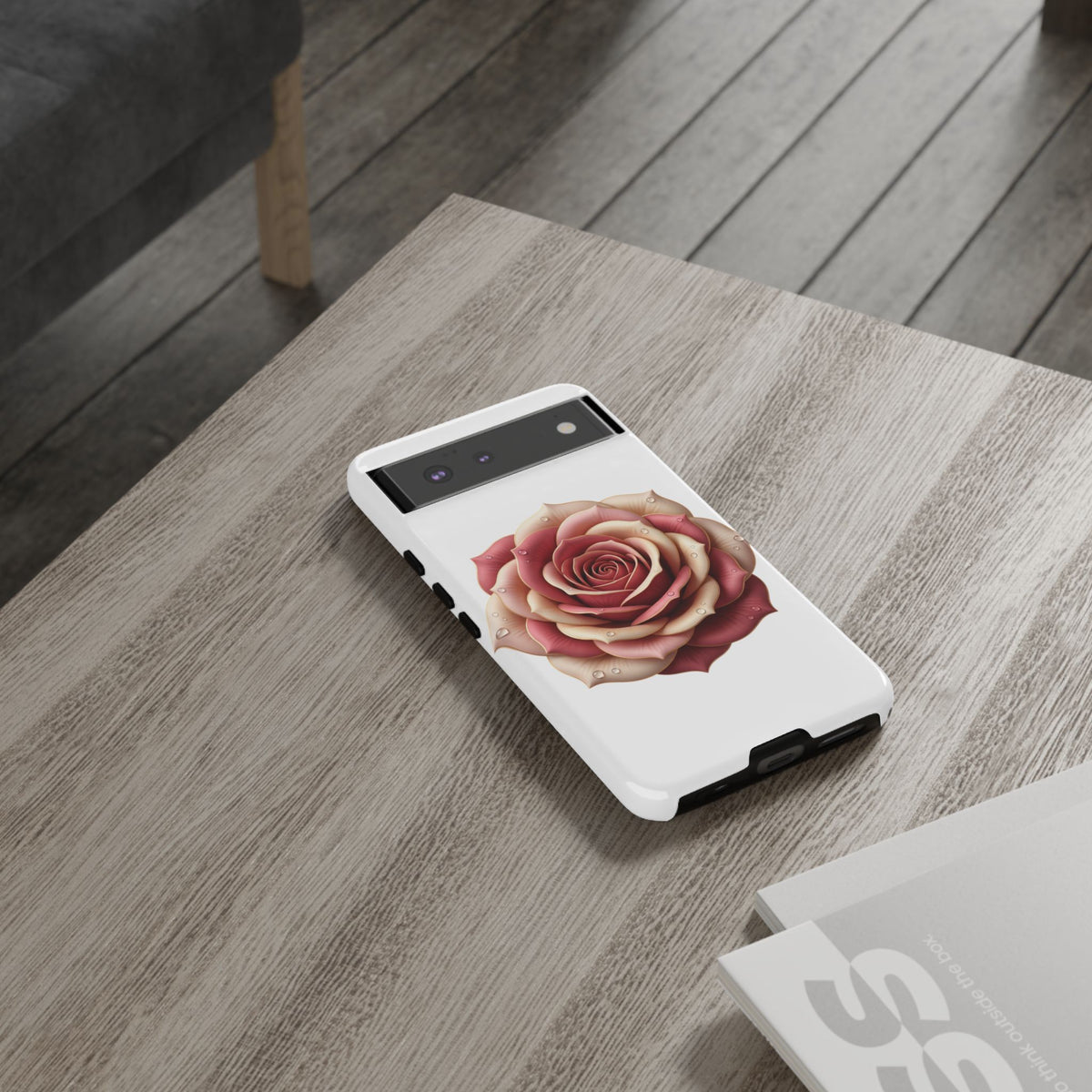 Rose Waterdrop Tough Phone Case — Protective Floral iPhone Cover