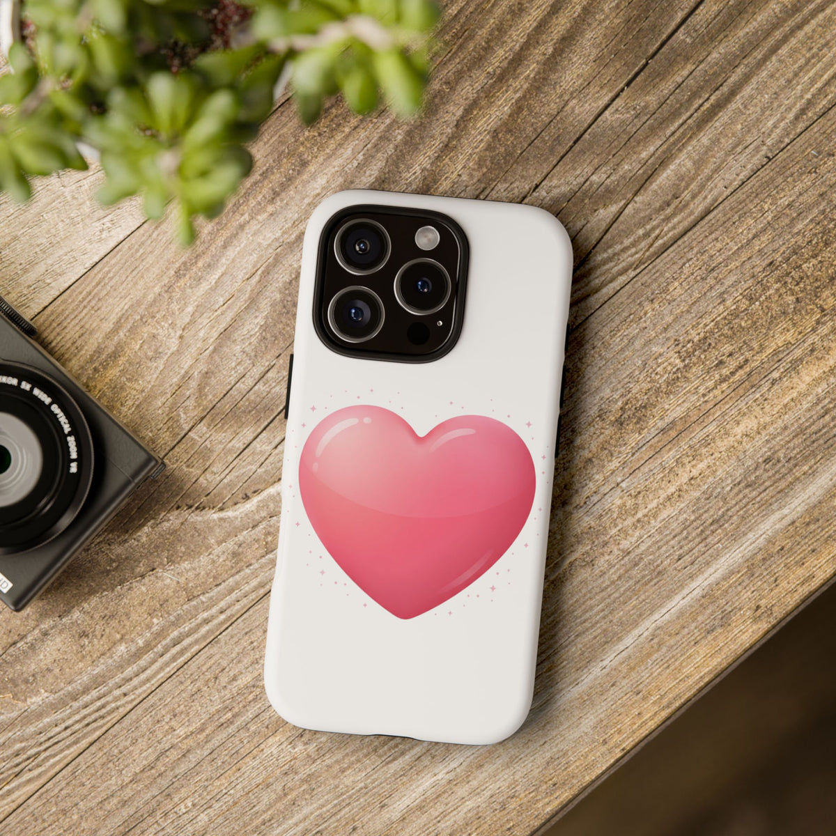 Heart Emoji Tough Case — Cute Pink Heart Phone Case for iPhone & Android