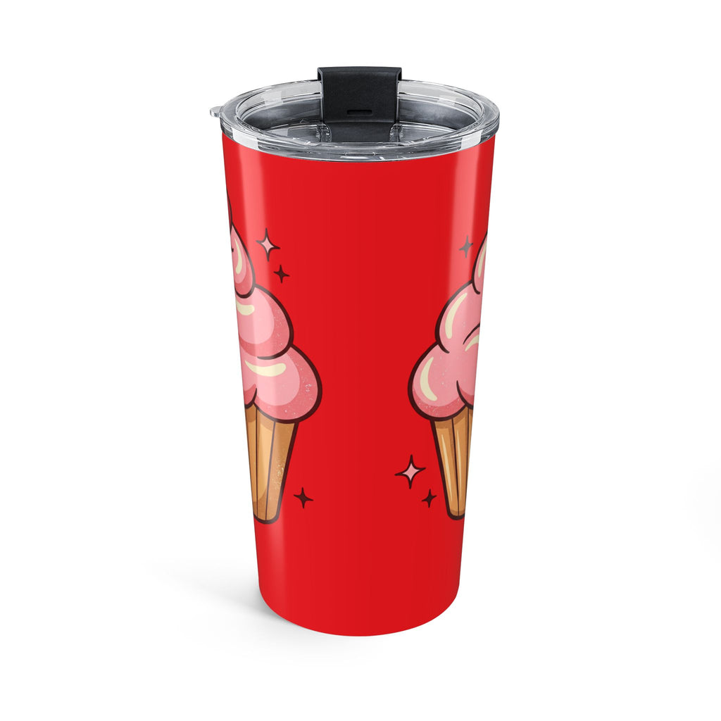 Pink Cupcake Tumbler 20oz- Red