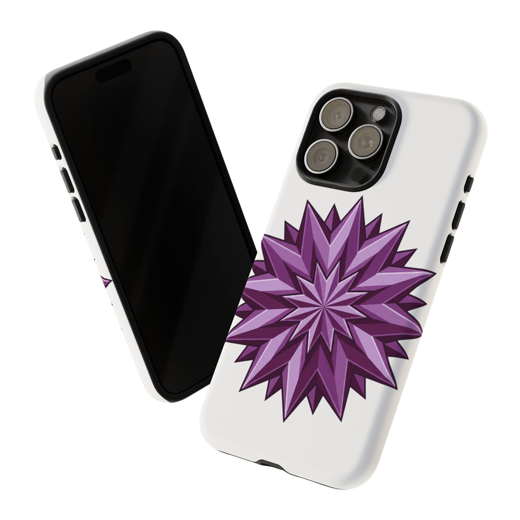 Purple Geometric Star Phone Case