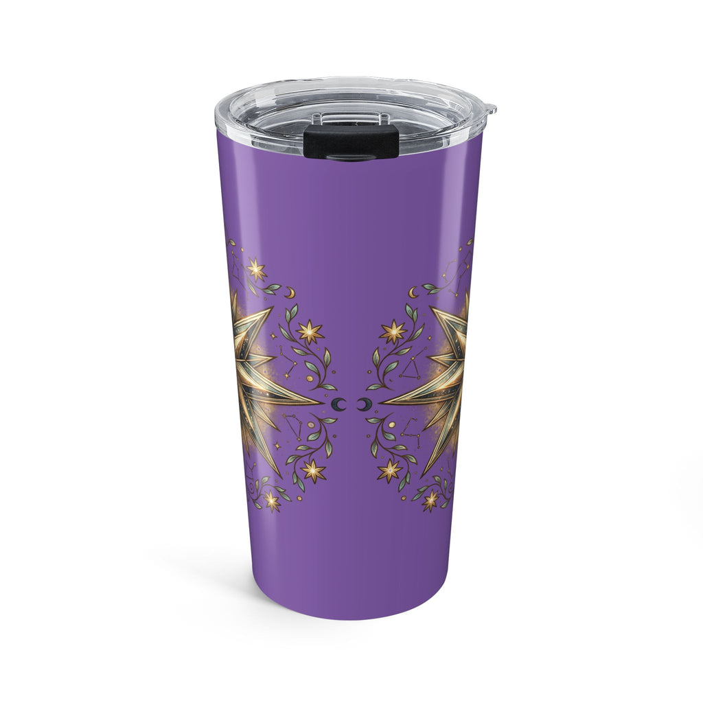 Star Print Light Purple Tumbler 20oz