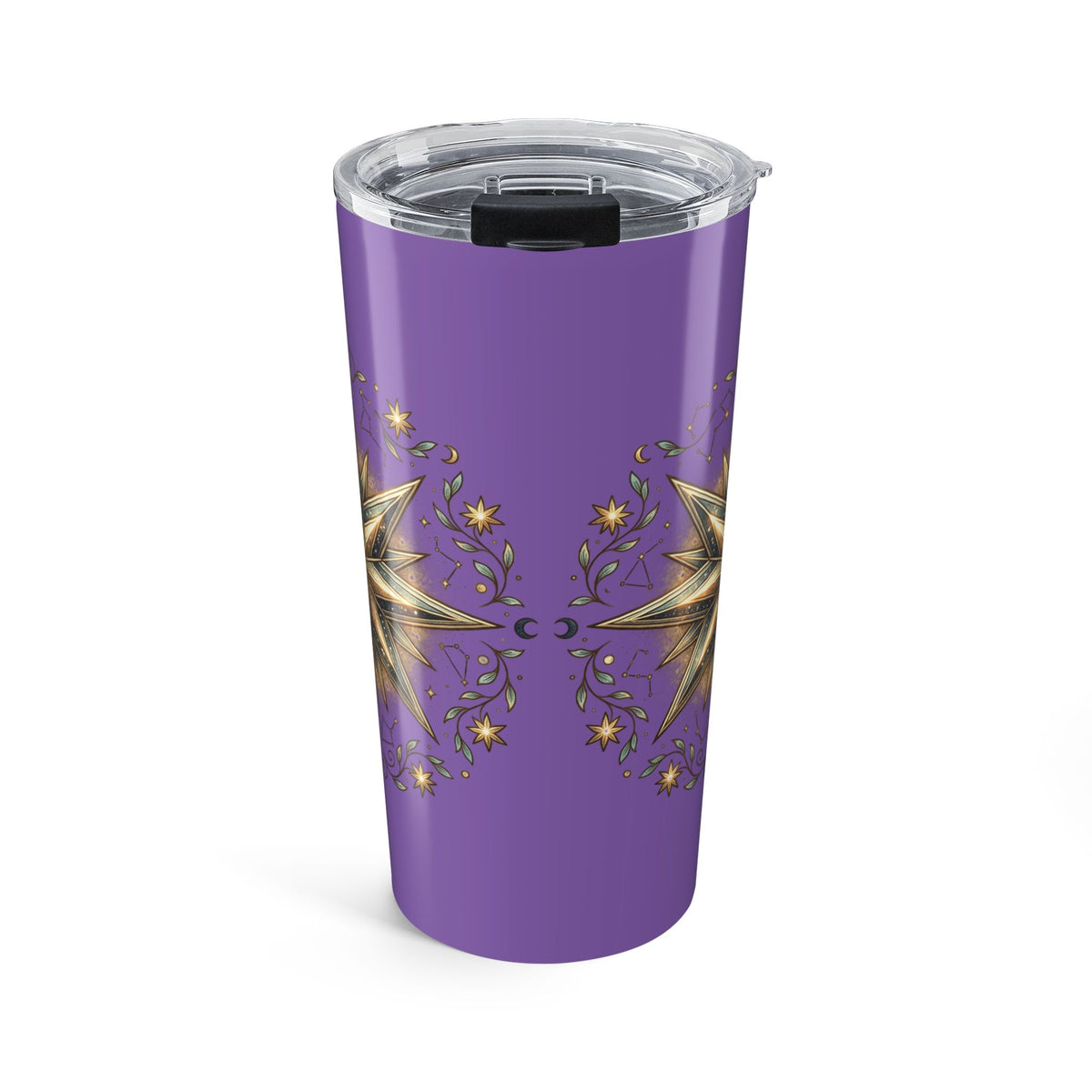 Star Print Light Purple Tumbler 20oz