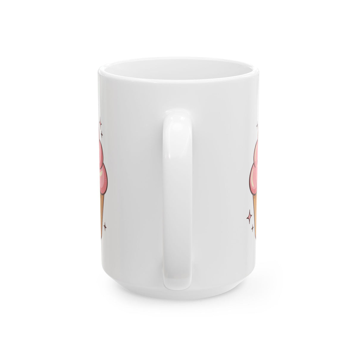 Pink Cupcake Ceramic Mug, (11oz, 15oz)