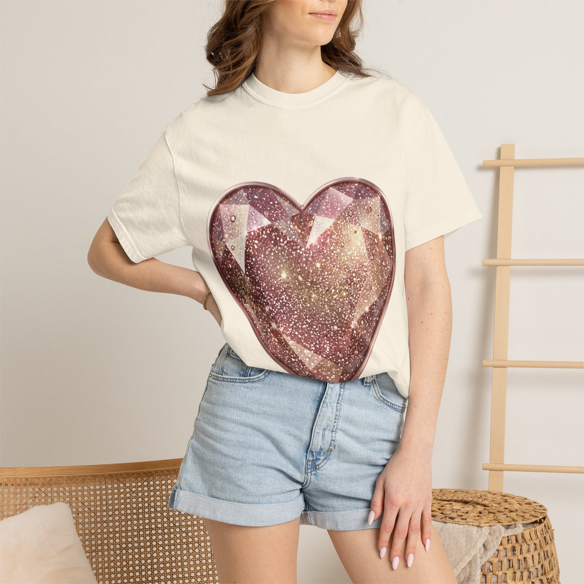 Glitter Gem Heart T-Shirt