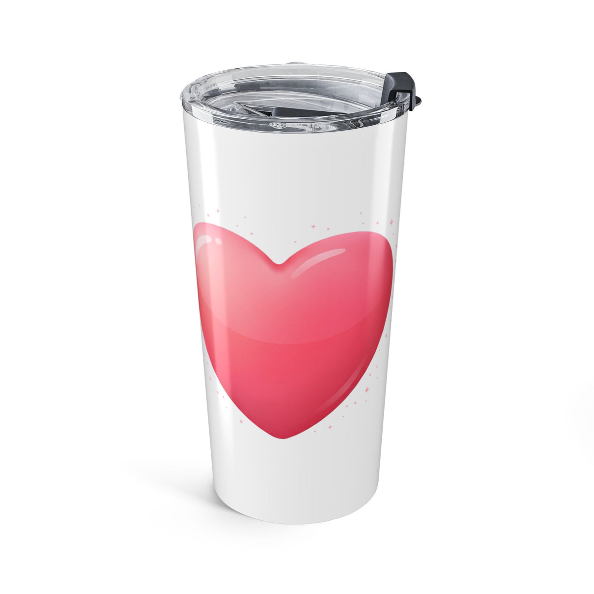 20oz Heart Bubble Tumbler - Pink Cute Travel Cup