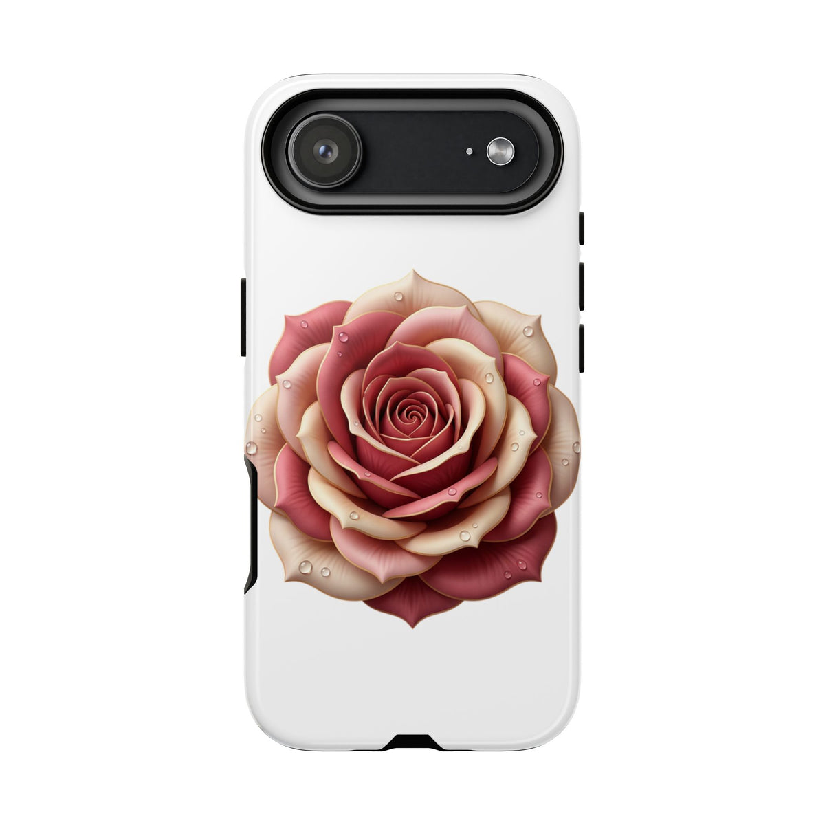 Rose Waterdrop Tough Phone Case — Protective Floral iPhone Cover
