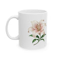 Floral Lily Ceramic Mug — Elegant Pink Lily Coffee Cup (11oz & 15oz)