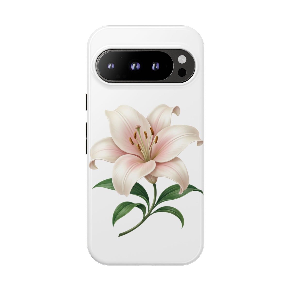 Floral Lily Phone Case — Pink Lily Tough Protective Cover