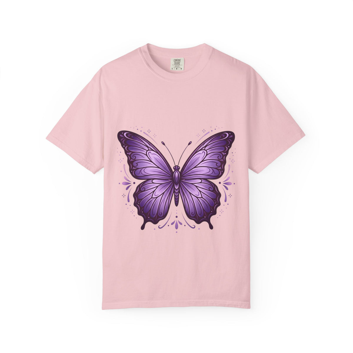 Purple Butterfly T-Shirt — Elegant Monarch Graphic Tee