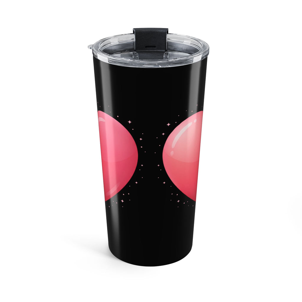 Pink Heart Tumbler 20oz Black