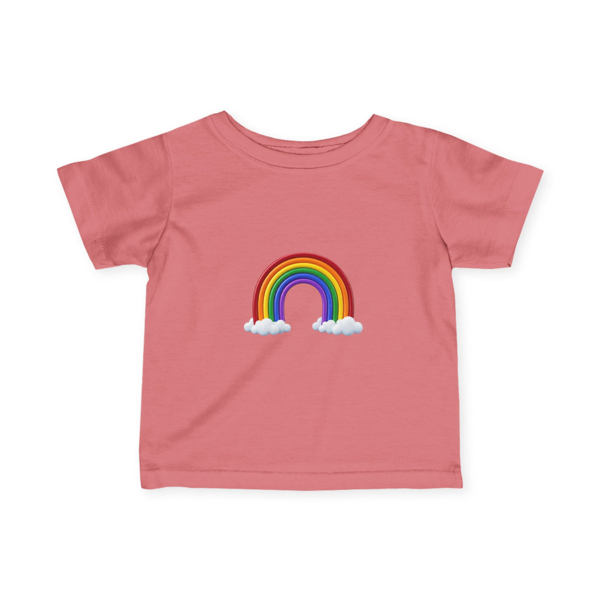 Infant Tee — Rainbow with Clouds Baby T-Shirt