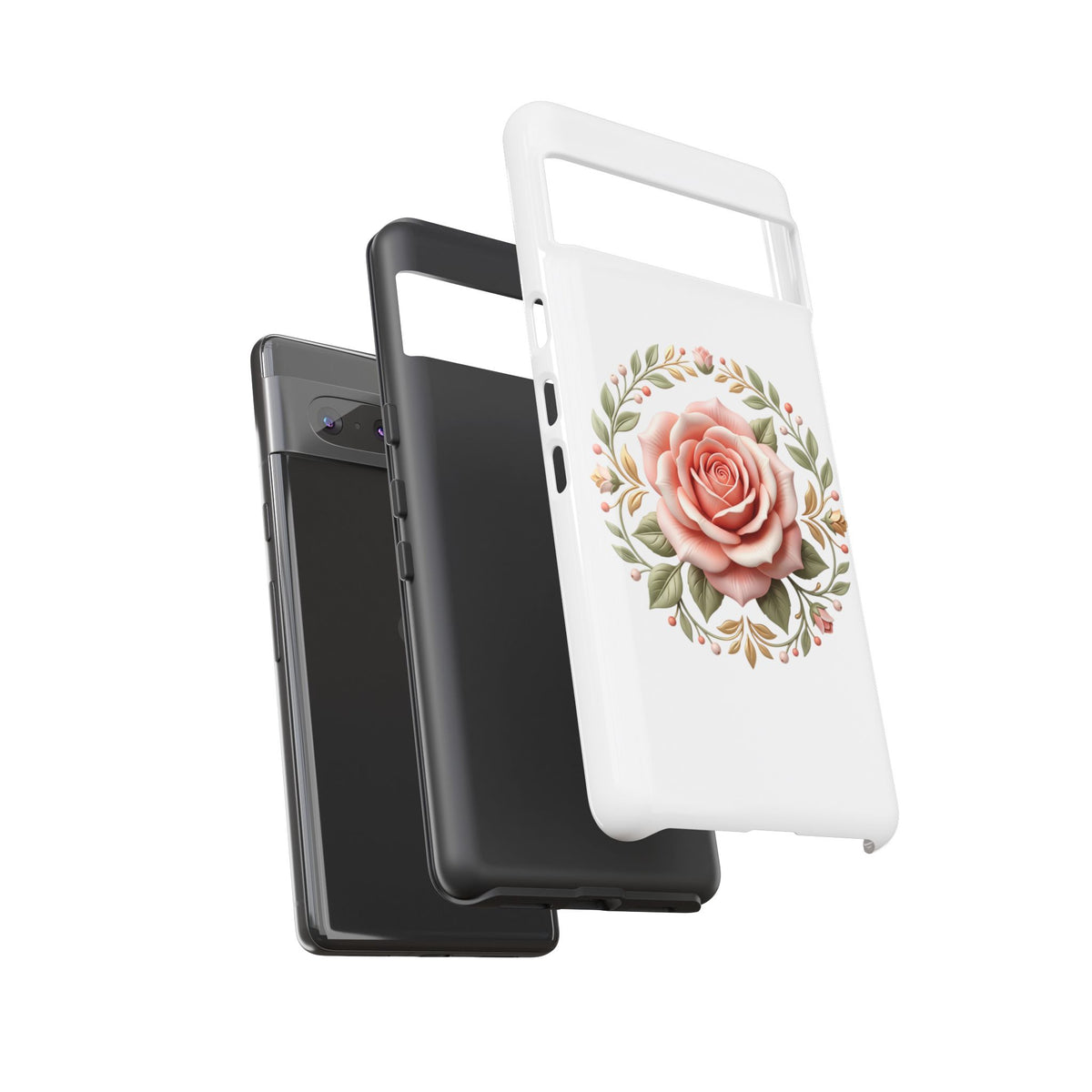 Floral Rose Wreath Tough Phone Case