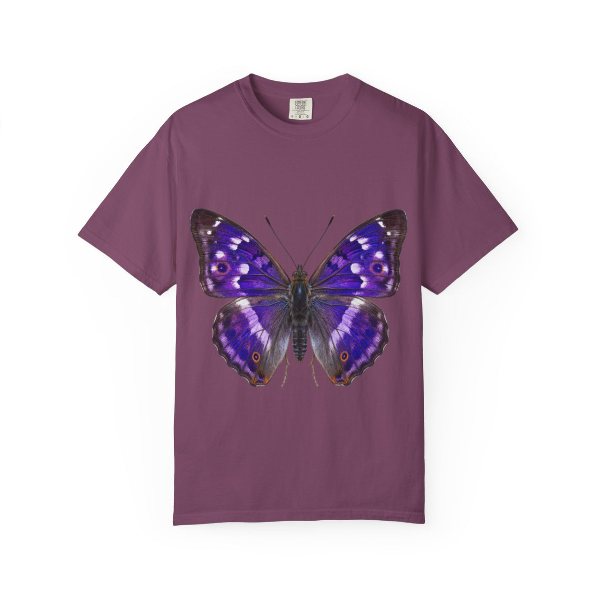 Purple Butterfly T-Shirt — Vibrant Vintage Moth Graphic Tee