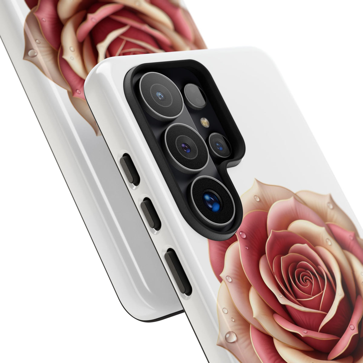 Rose Waterdrop Tough Phone Case — Protective Floral iPhone Cover