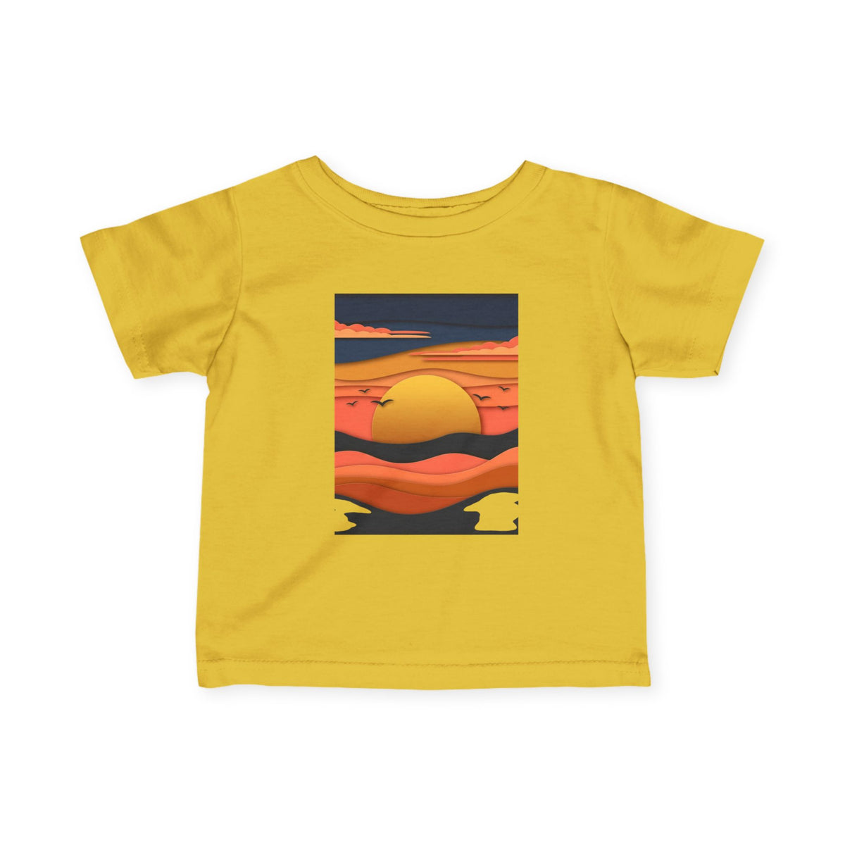 Infant Tee — Retro Sunset Graphic Baby Shirt