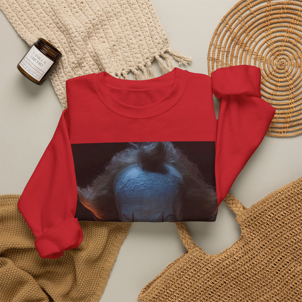 Horror Clown Crewneck Sweatshirt — Scary Pennywise Portrait