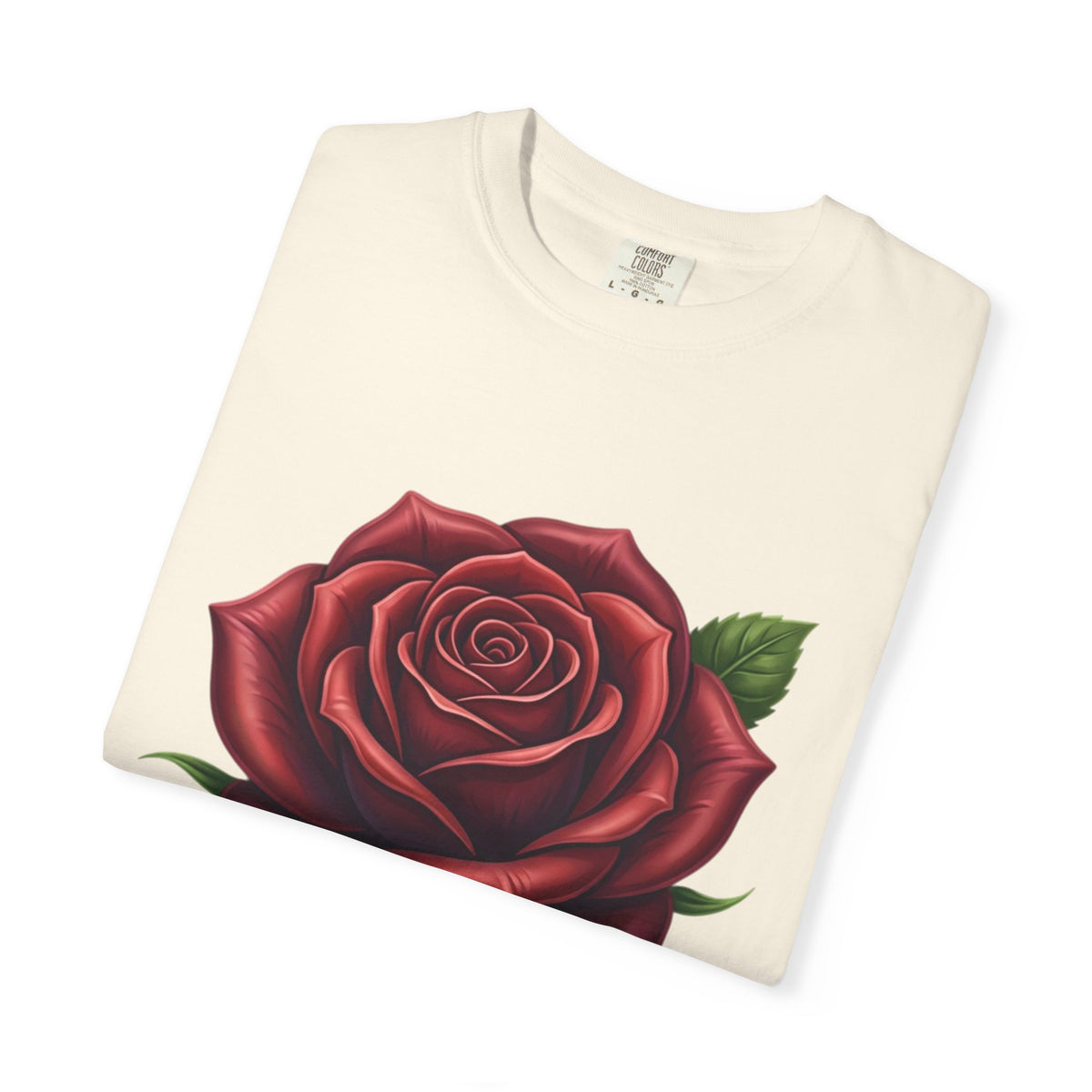 Rose Graphic T‑Shirt — Large Red Rose Floral Tee