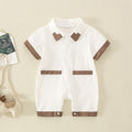 Cute Baby Romper Lightweight Infant One-Piece Clothes Newborn Short Sleeve Bodysuit Kids