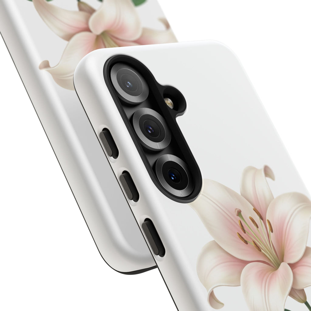 Floral Lily Phone Case — Pink Lily Tough Protective Cover