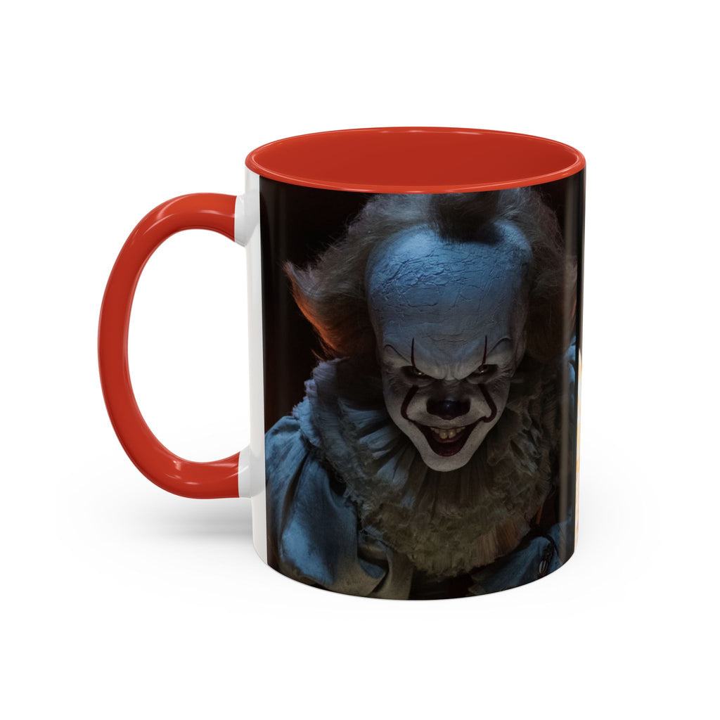 Creepy Pennywise Horror Coffee Mug — Scary Clown Accent Mug (11/15oz)