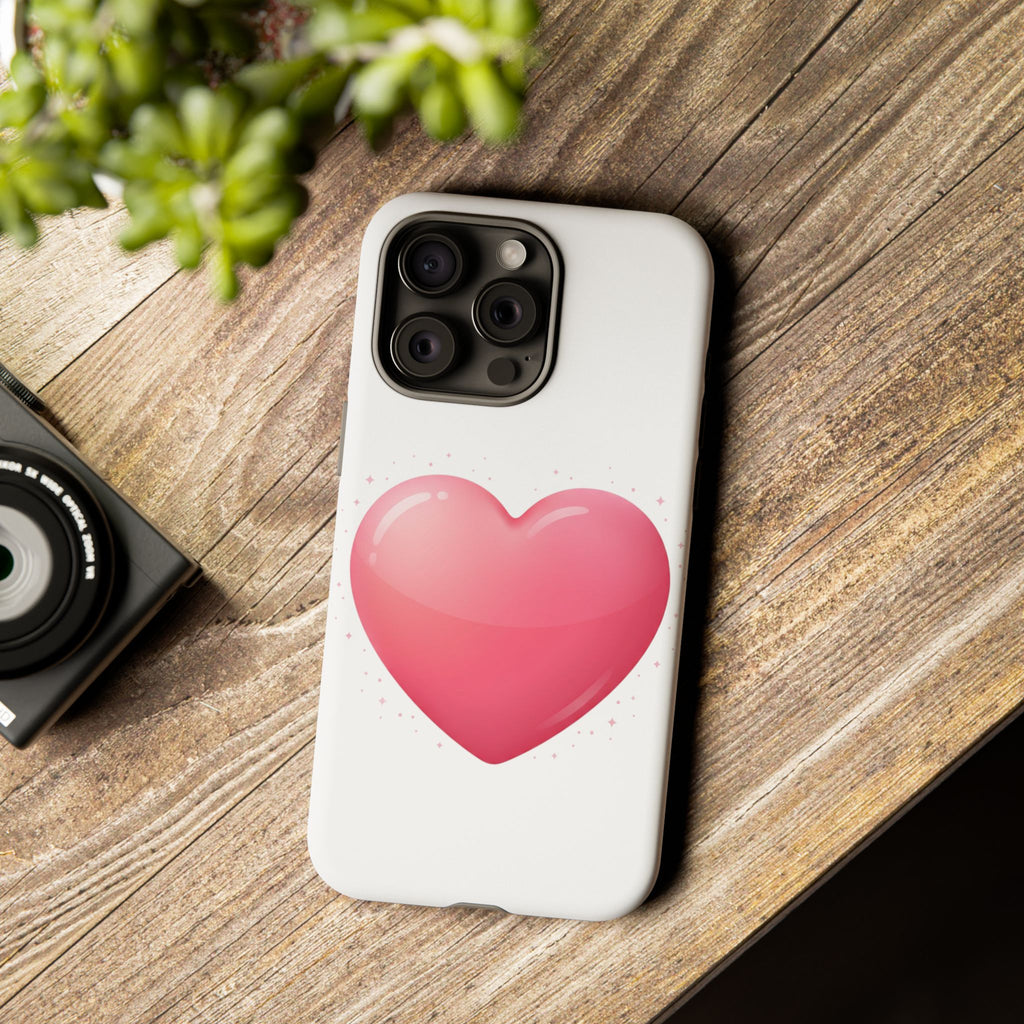Heart Emoji Tough Case — Cute Pink Heart Phone Case for iPhone & Android