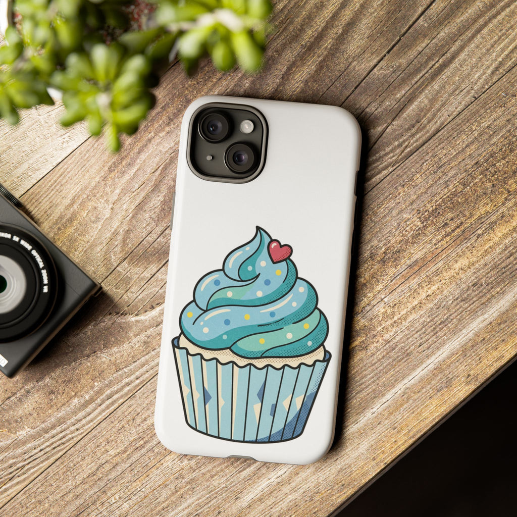 Blue Cupcake Tough Phone Cases