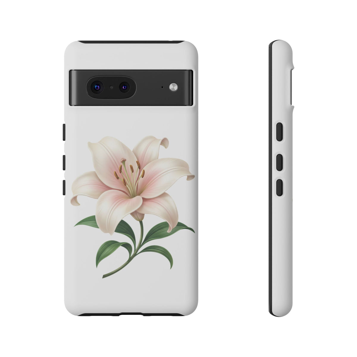 Floral Lily Phone Case — Pink Lily Tough Protective Cover