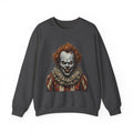 Creepy Clown Crewneck Sweatshirt – Horror Movie Inspired Graphic