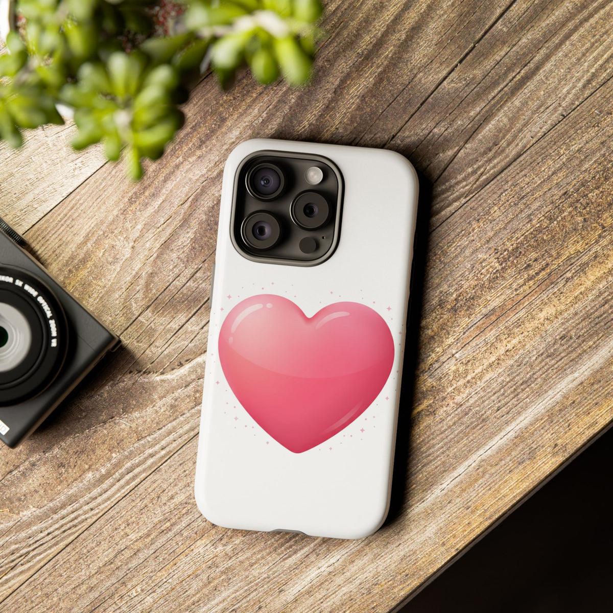 Heart Emoji Tough Case — Cute Pink Heart Phone Case for iPhone & Android