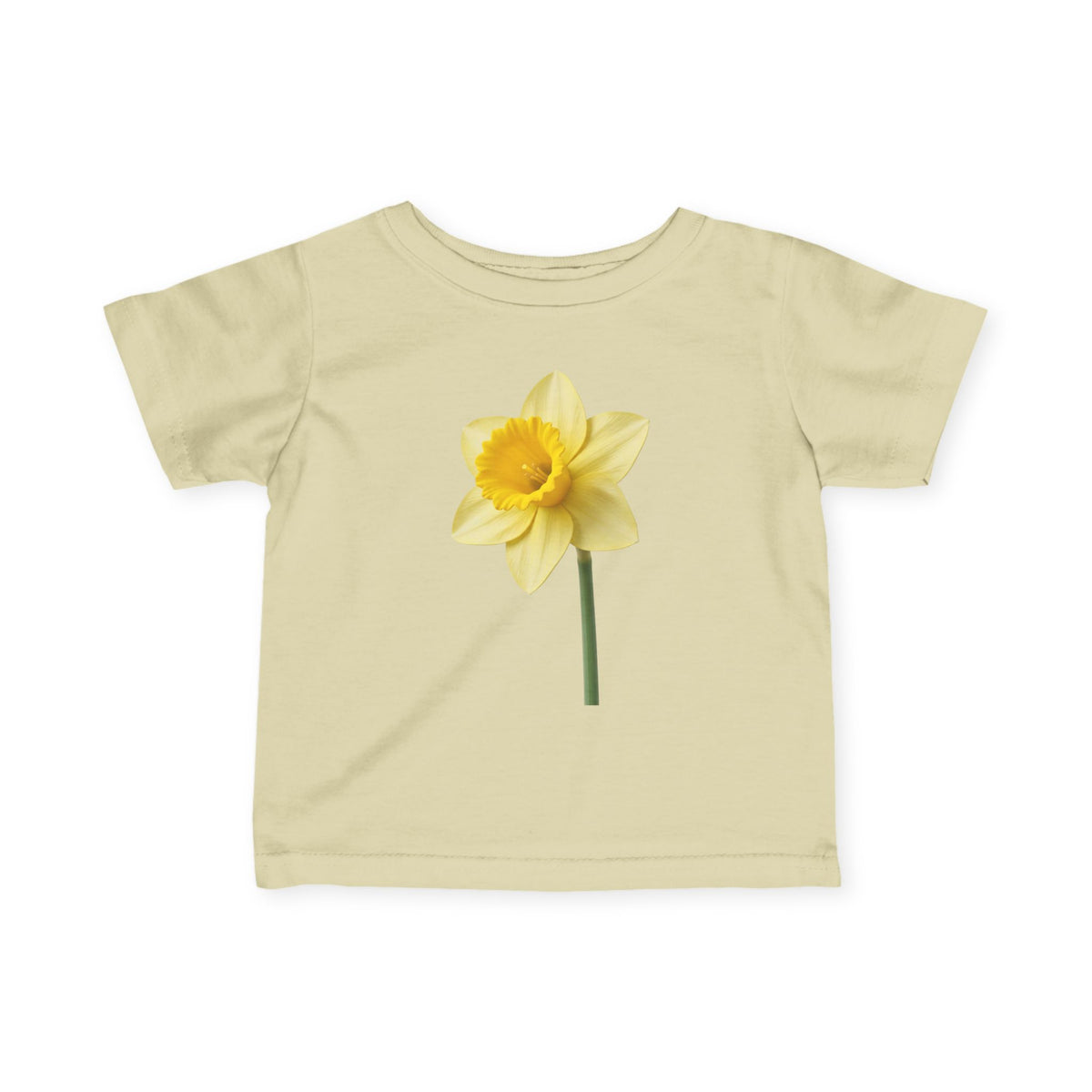 Infant Tee — Yellow Daffodil Floral Baby Shirt