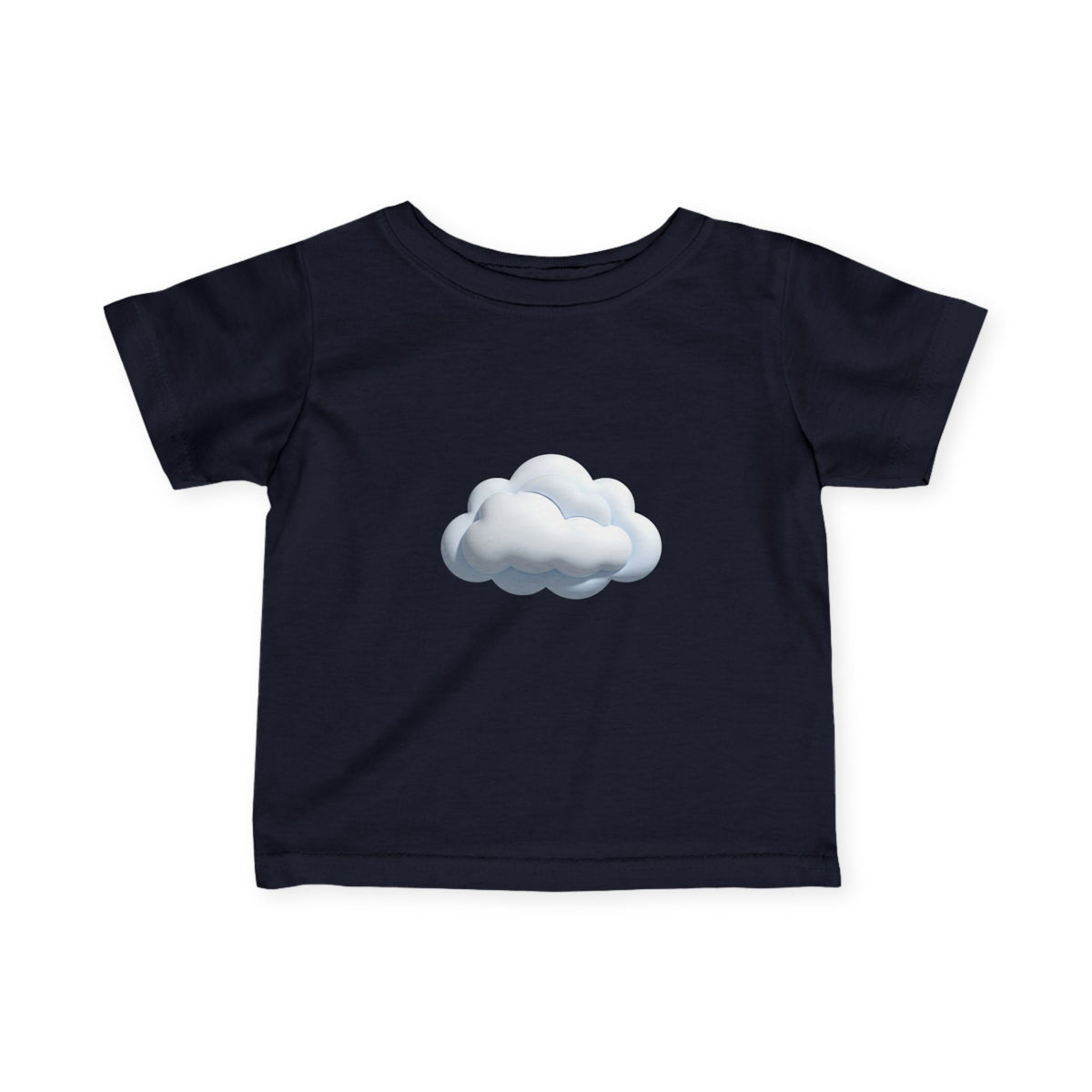 Baby Tee with Soft Cloud Graphic — Infant Cloud Print Shirt