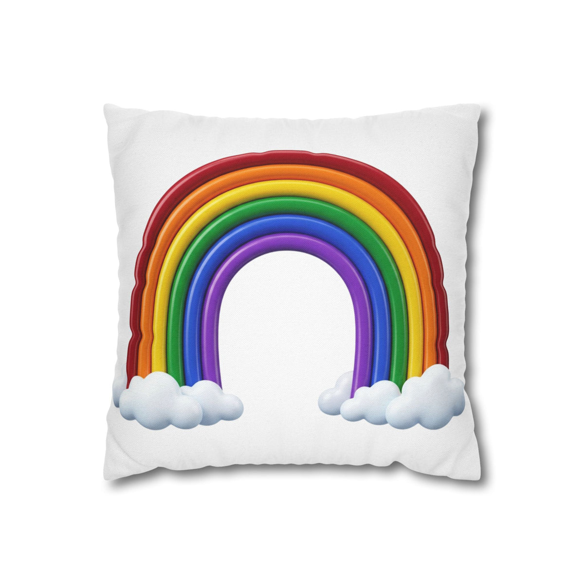 Rainbow Spun Polyester Square Pillowcase