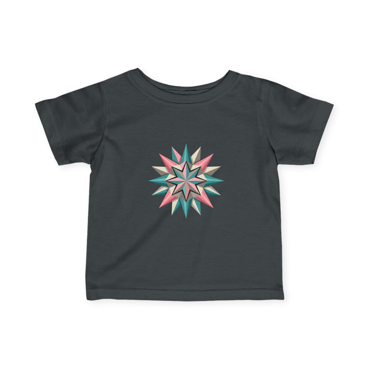 Infant Tee with Pastel Starburst Quilt Design
