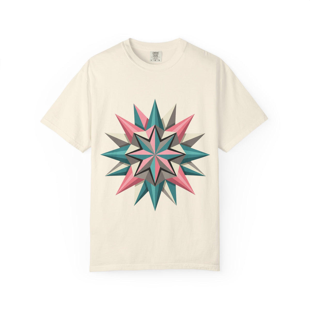 Geometric Starburst Graphic T-Shirt